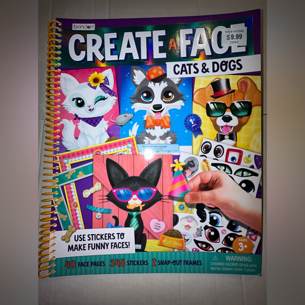 Create a Face Cats & Dogs Activity Book